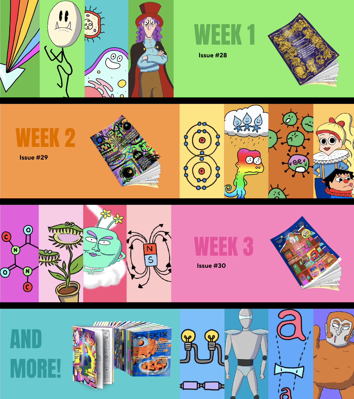 Fanned books